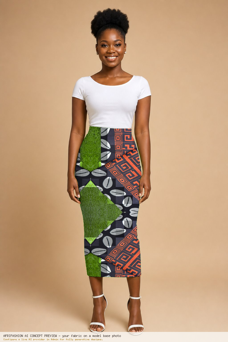 Adire Flare Gown
