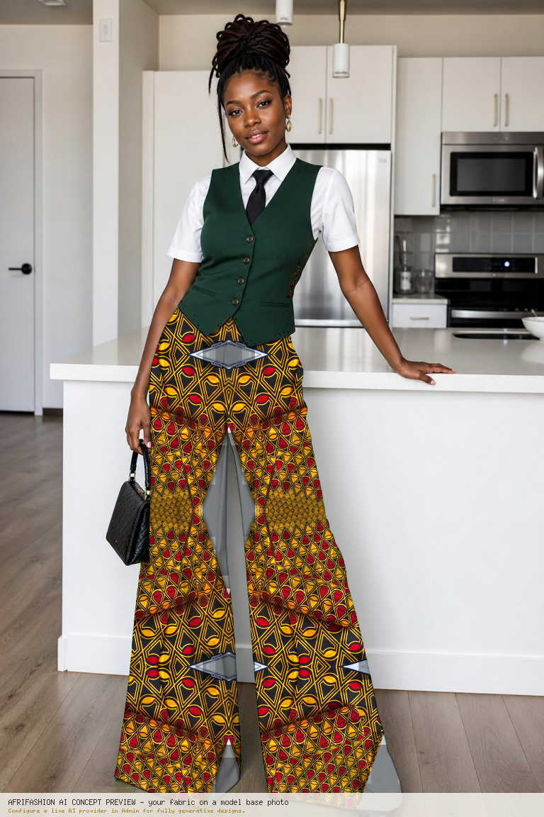 Palazzo & Vest Look