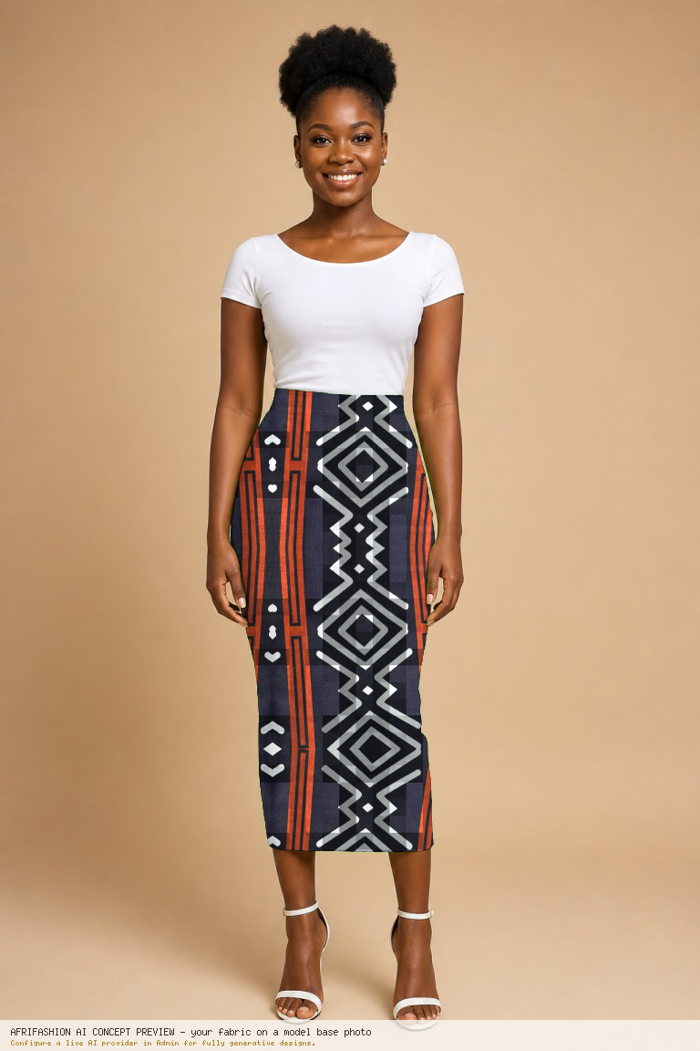 Adire Flare Gown